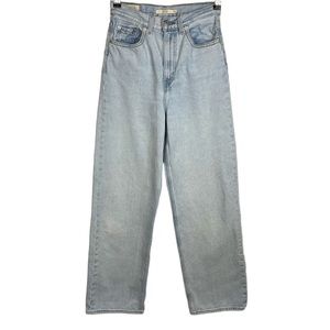Levi’s Premium High Loose Ample Haut Light Wash Jeans size 25